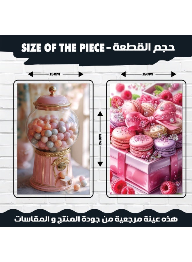 طقم ديكور حائط 12 لوحة جدارية فاخرة للمطبخ وغرف الطعام ورق كوشيه 300 جرام - Image 3